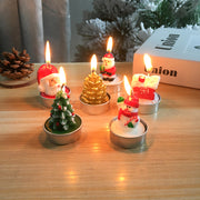 Christmas Crafts Candle Painted Decoration Christmas Gift