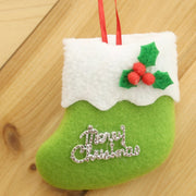 4pcsset Christmas Sock Hangings Ornament Pendant Christmas Tree Baubles Santa Cristmas Xmas Tree Decoration Christmas Stocking