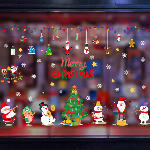 Christmas glass stickers