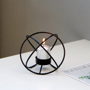 Metal Wrought Iron Candle Holder Creative Spherical Candle Holder - The Gear Guy