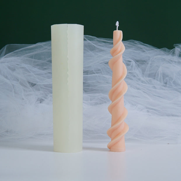 Screw Wax Silicone Mold Rotating Lace Candle Mold