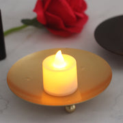 Iron Plate Candle Holder LED Candle Base - The Gear Guy