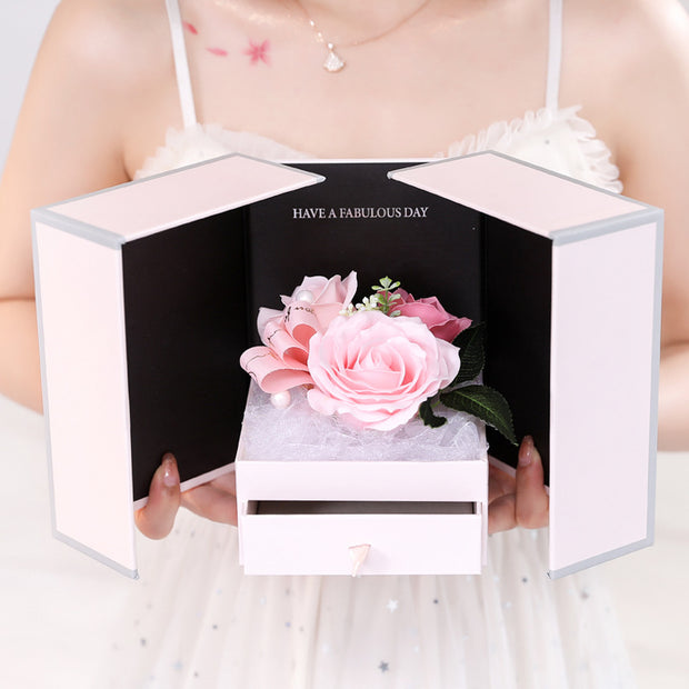 Creative Rose Jewelry Gift Box For Christmas And Valentine's Day - The Gear Guy