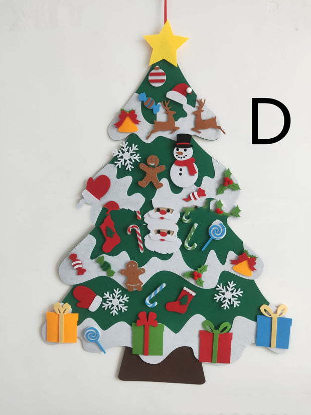 DIY Felt Christmas Tree With Three-dimensional Christmas Tree - The Gear Guy