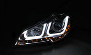 ANZO 2010-2014 Subaru Outback Projector Headlights w/ U-Bar Black - The Gear Guy