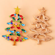Fashion Hot New Cartoon Christmas Tree Earrings Diamond Jewelry - The Gear Guy