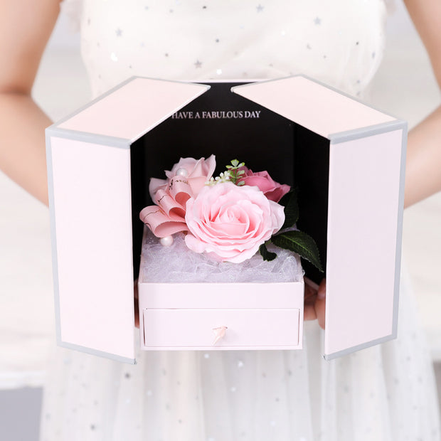 Creative Rose Jewelry Gift Box For Christmas And Valentine's Day - The Gear Guy