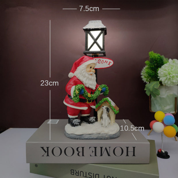 Christmas Gifts Resin Christmas Snowman Night Light Decoration Christmas Gifts Crafts