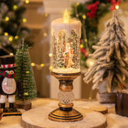 Christmas Decorations Candle Light Scene Layout