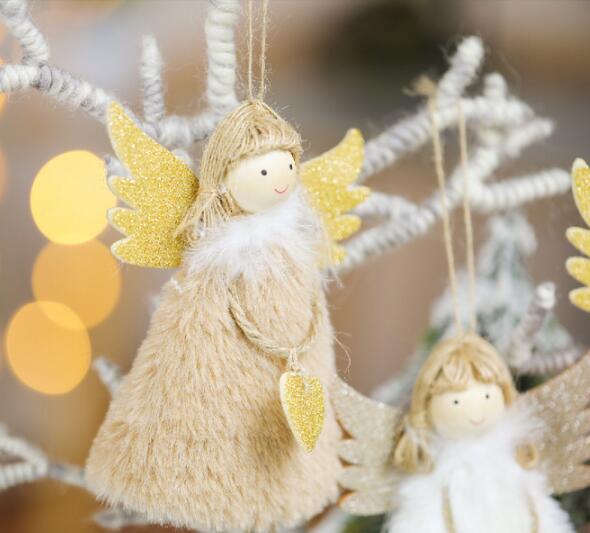 New Year 2021 Christmas Angel Doll Merry Christmas Decorations for Home Christmas Elf Tree Pendant