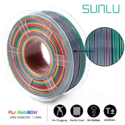 SUNLU PLA Rainbow Filament 1.75mm 1kg 3D Printer Filament 1.75 mm 1kg For 3D Printer rainbow color Printing