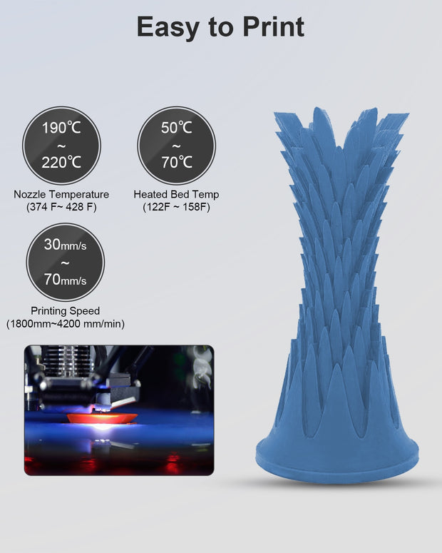 Geeetech Matte Filament PLA 1.75mm 1kg Spool (2.2lbs), 3d printer Material polylactic acid,  frosted texture, Vacuum packaging