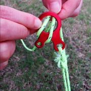 10pcs Quick Knot Tent Wind Rope Buckle 3 Hole Antislip Camping Hiking Tightening Hook Wind Rope Buckles