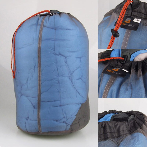 Camping Sports Mesh Storage Bag Ultralight Travel Stuff Sack Drawstring Storage Bag Traveling Organizer Portable Outdoor Tool