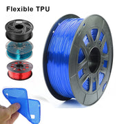 TPU 3D Printer Filament Flexible 1.75mm 250G Sublimation Plastic Filaments 95A 3D Printing Materials Black Transparent Red Blue - The Gear Guy