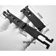 1Pairs Molle Clip Kydex Waist Clip Knife Scabbard MOLLE-LOK Sheath Magazine Pouch Holster Clip Attach Back Clamp Hunting Gear - The Gear Guy