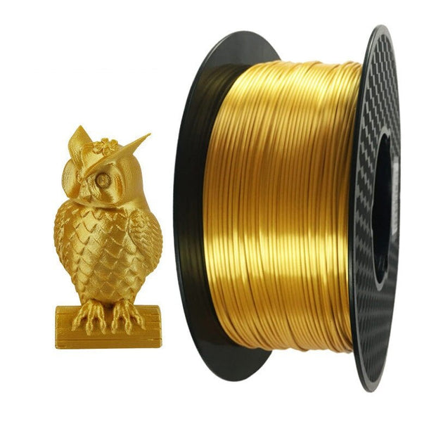 Silk PLA Filament 1.75mm 1kg  3D Printer Filament Silk Filament Shine 3D Pen Printing Material Shiny Gold Black Silver Multipack - The Gear Guy