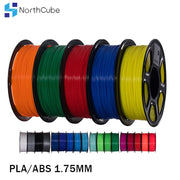 NorthCube PLA/ABS/PETG 3D Printer Filament 1.75MM 343M/10M10Colors 1KG 3D Printing Plastic Material for 3D Printer and 3D Pen