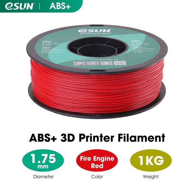 eSUN 3D Printer Filament 1.75mm 1KG ABS+ 3D Plastic Printing Filament 2.2 LBS Spool 3D Printing Material for 3D Printer - The Gear Guy