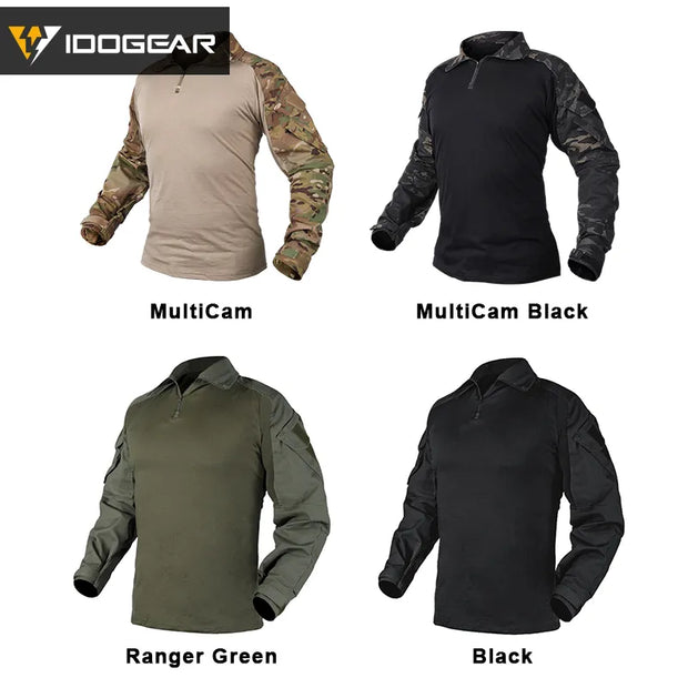 IDOGEAR G3 shirt hunting clothes Paintball Combat Gen3 Shirt Military Airsoft Tactical Camo MultiCam CP Army 3101