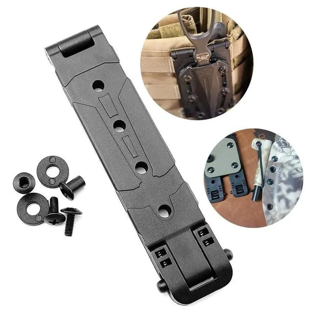 1Pairs Molle Clip Kydex Waist Clip Knife Scabbard MOLLE-LOK Sheath Magazine Pouch Holster Clip Attach Back Clamp Hunting Gear - The Gear Guy