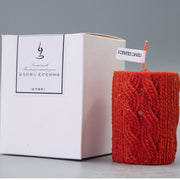 Wool Column Christmas Candle Decoration Ornaments