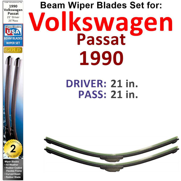 Beam Wiper Blades for 1990 Volkswagen Passat (Set of 2) - The Gear Guy