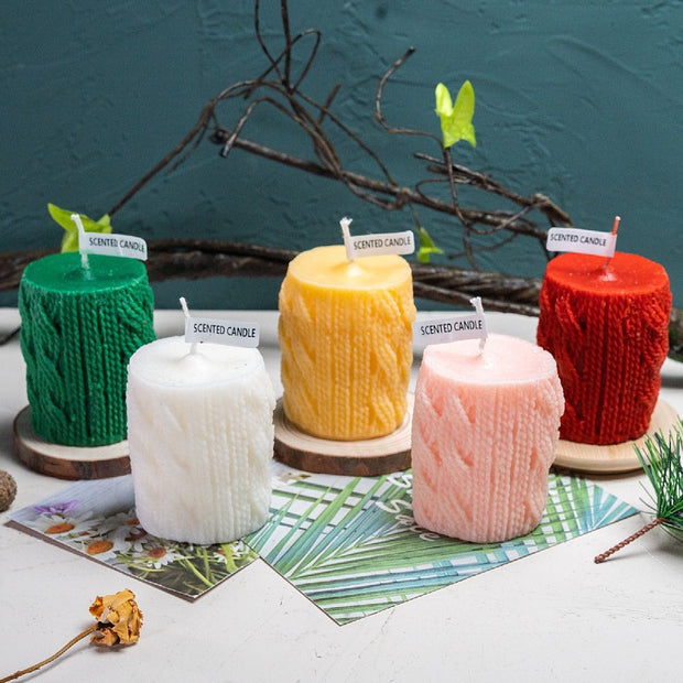 Wool Column Christmas Candle Decoration Ornaments - The Gear Guy