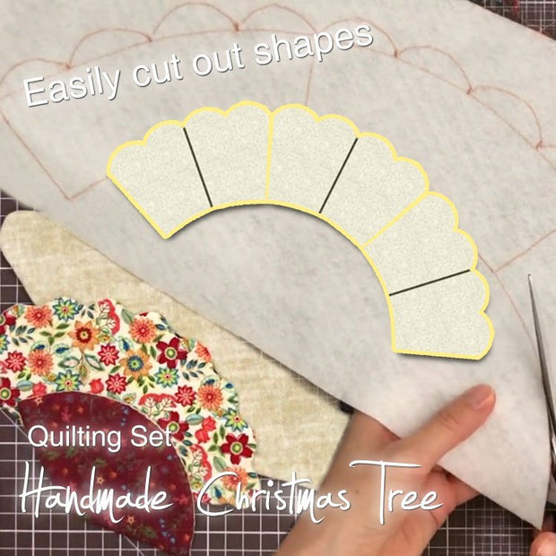 Handmade Christmas Tree Quilt Cover Ruler Christmas Pattern Quilting Template - The Gear Guy