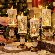 Christmas Decorations Candle Light Scene Layout - The Gear Guy