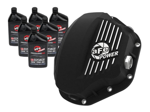 aFe Power Cover Diff Rear Machined w/ 75W-90 Gear Oil Ford Diesel - The Gear Guy