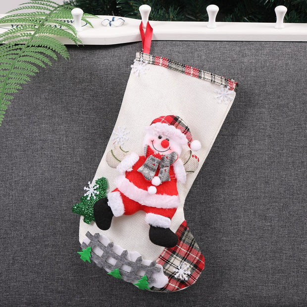 Christmas Decorations Santa Claus Socks Christmas Tree Pendant Christmas Socks Gift Bag Christmas Bag
