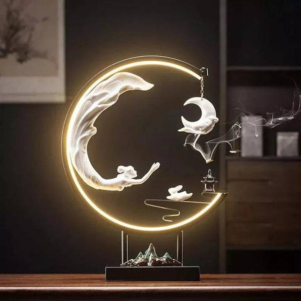 Celestial Moon Incense Burner Lamp - The Gear Guy