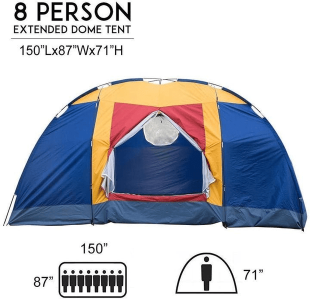 Easy Set Up Outdoor 8 Person Camping Tent - The Gear Guy