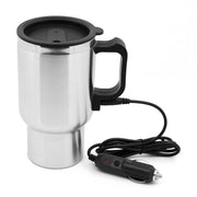 Stainless Steel Vehicle Heating Cup Electric Car Kettle - The Gear Guy