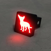 Chihuahua Silhouette LED Hitch Cover - Brake Light - The Gear Guy