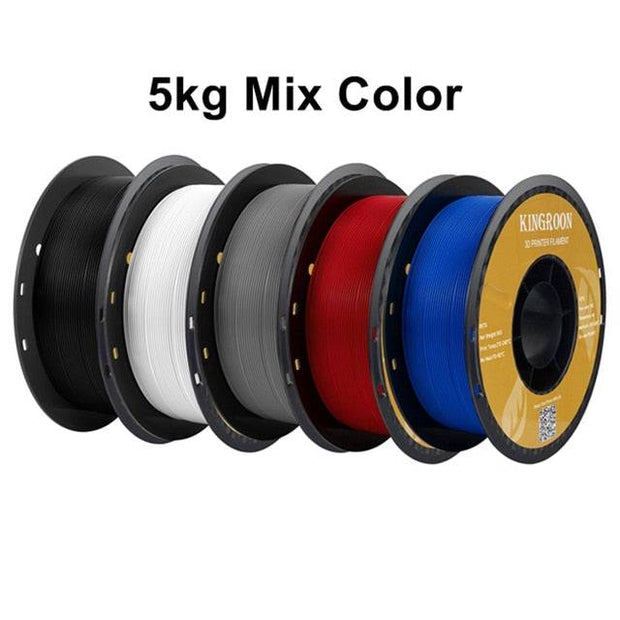 KINGROON PLA Filament 1.75mm 5/10KG pla Plastic For 3D Printer, Standard 1kg/roll 3D Printing Filaments Mix Color Local Shipping - The Gear Guy