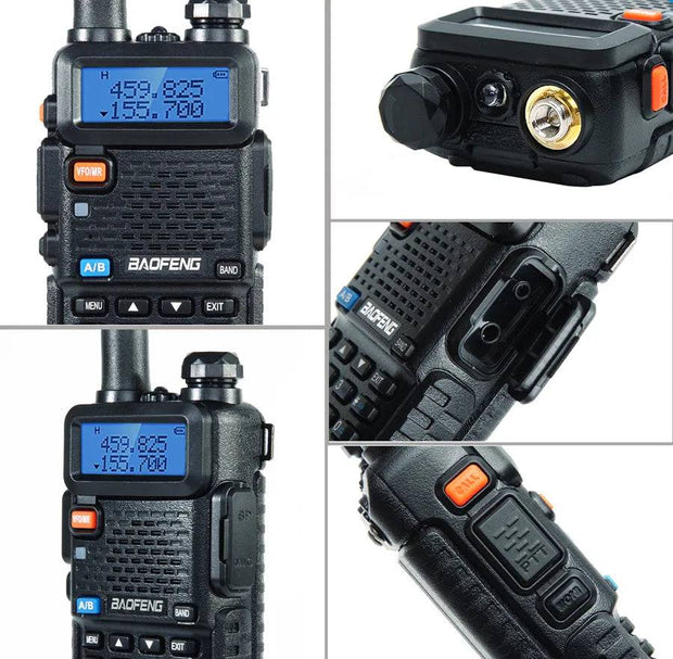 Baofeng UV-5R 8W True High Power 8 Watts Powerful Walkie Talkie Long Range 10km FM Two Way Radio CB Portable uv5r Hunting Radios - The Gear Guy
