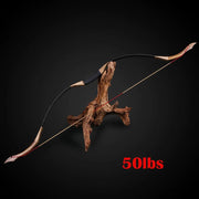 Archery Hunting Recurve Bow 30-50lbs Shooting Outdoor Sport Practice Handmade Traditional Longbow Wooden Tips Epoxy Resin Limbs - The Gear Guy