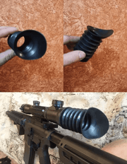 MIZUGIWA Hunting Flexible Rifle Scope Ocular Rubber Recoil Cover Eye Cup Eyepiece Protector Eyeshade 33-35/38-40mm Anti Impact - The Gear Guy