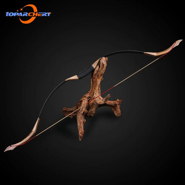30~50lbs Powerful Archery Hunting Bow Traditional Bow Wooden Laminated Recurve Bow for Outdoor Shooting - The Gear Guy