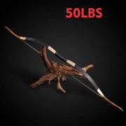 30~50lbs Powerful Archery Hunting Bow Traditional Bow Wooden Laminated Recurve Bow for Outdoor Shooting - The Gear Guy