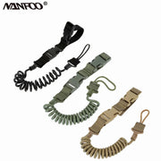 Three Colors Airsoft Spring Strap Two Point Rifle Sling Adjustable Tactical Hunting Gun Strap Elastic Spring Keychain Strap - The Gear Guy