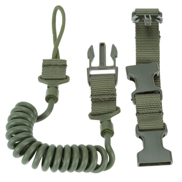 Three Colors Airsoft Spring Strap Two Point Rifle Sling Adjustable Tactical Hunting Gun Strap Elastic Spring Keychain Strap - The Gear Guy