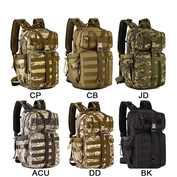Outdoor Tactical Backpack 900D Waterproof Army Shoulder Military Hunting Camping Multi-purpose Molle Hiking Travel Sport Bag 30L - The Gear Guy