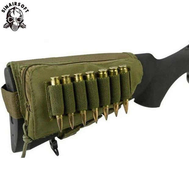 Tactical Muti-functional Hunting Zipper Rifle Buttstock Pack Bag Cheek Pad Rest Shell Mag Ammo Pouch Pocket Magazine Bandolier - The Gear Guy