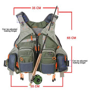 Unisex  Hunting Vest  Fly Fishing Mesh Vest Multifunction Pockets Fishing Vest Outdoor Sports Backpack Fishing  bag - The Gear Guy