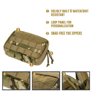 OneTigris Military MOLLE Admin Pouch Tactical Multi Medical Kit Bag Utility Tool Belt EDC Pouch For Camping Hiking Hunting - The Gear Guy