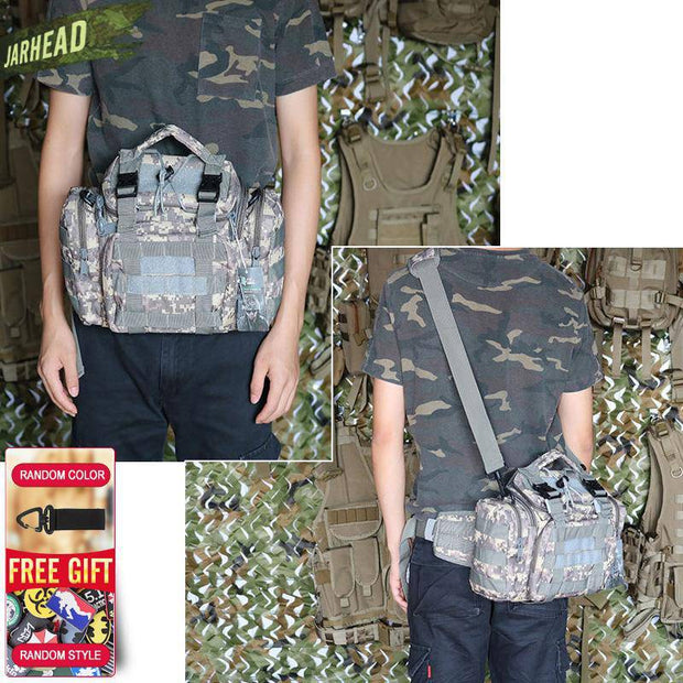 Outdoor Men Camouflage Camping Camera Bag Multi-Functional Super Magic Tactical Pockets Hunting Fishing Waist Bag - The Gear Guy