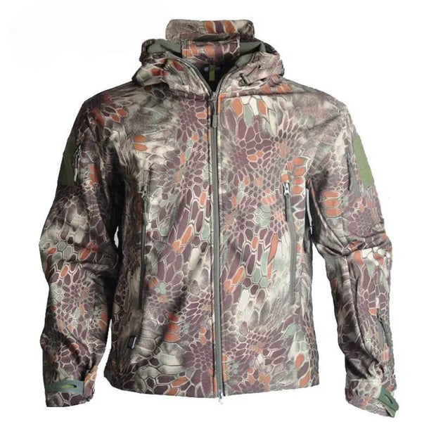 Outdoor Sport Softshell TAD Tactical Jacket Men Camouflage Hunting Clothes Military Waterproof Hooded Coats For Camping Hiking - The Gear Guy